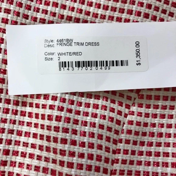 Adeam Red Stripe Dress - Picture 2 of 3